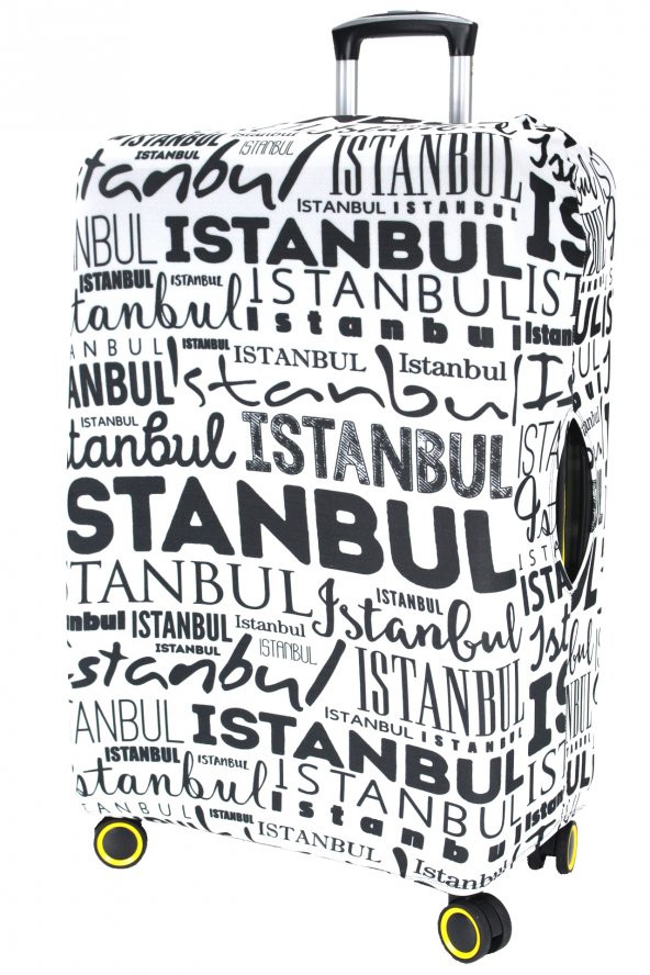 My Saraciye 79 İstanbul Yazılar Valiz Kılıfı, Bavul Kılıfı - İstanbul Yazılar 79 - 2
