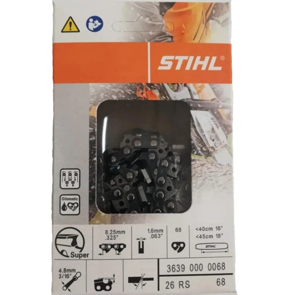 Kmtmak Motorlu Testere Zinciri 3.25/36 Diş Stıhl Orjinal - 2