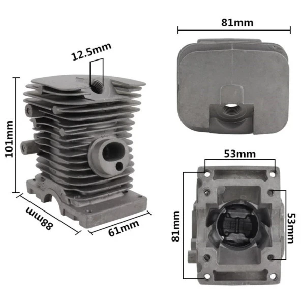 Kmtmak Stihl MS 170 Motorlu Testere Silindir ve Piston Seti 37mm - Resim 2