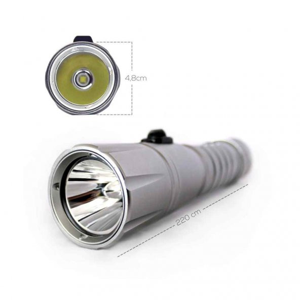 AMPHIBIAN PRO GT-2000 / 2000 LÜMEN LED SUALTI FENERİ - 7