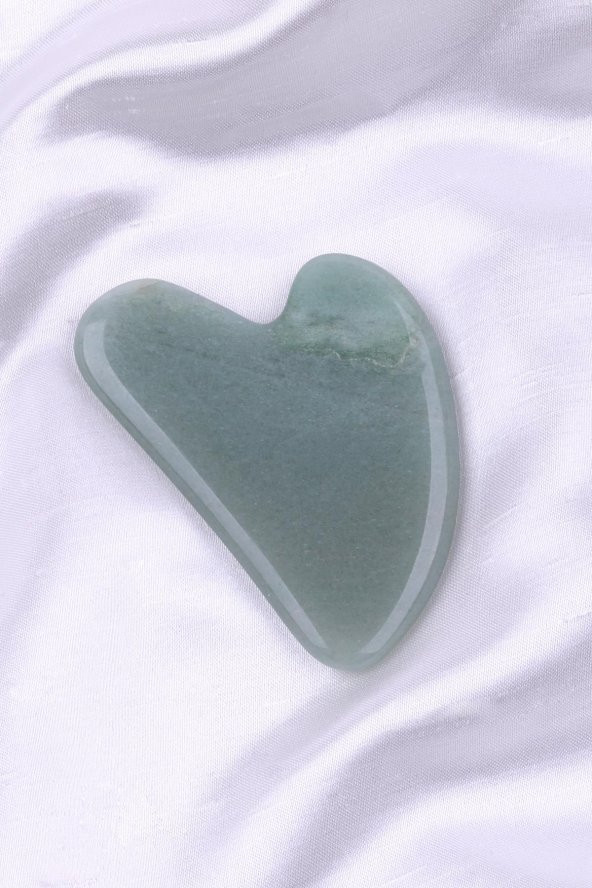 Aventurin Doğal Taş Gua Sha Yüz Masaj Taşı
