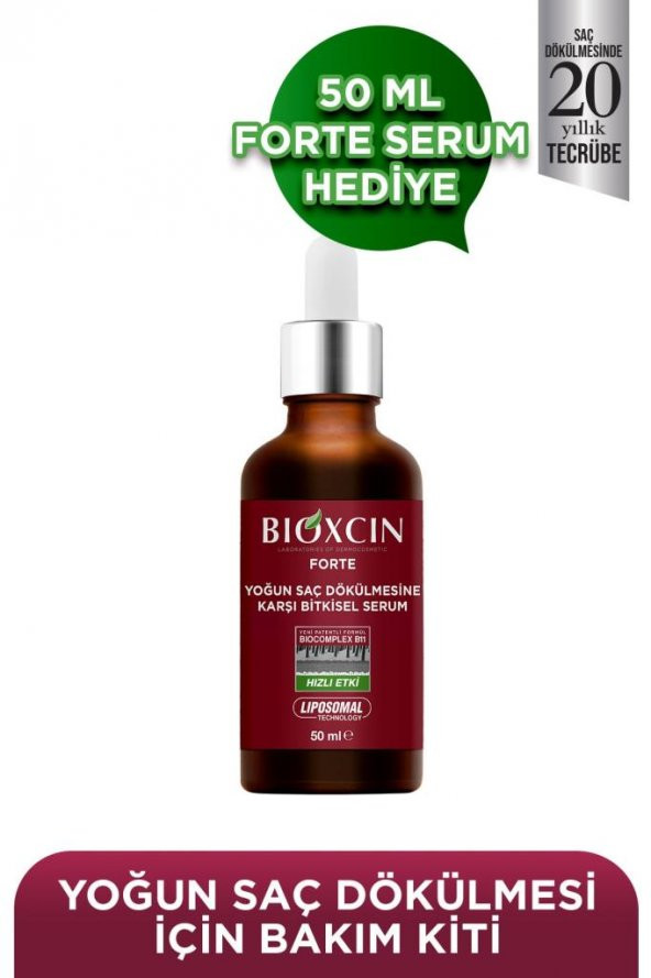 Bioxcin Forte Yoğun Bakım Kiti ( Tablet + Şampuan + Serum) - 6