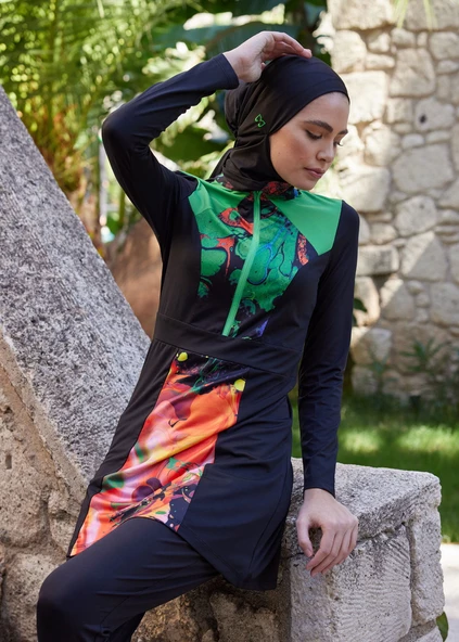 Tesettür Mayo Üstü -Yeşil Fit - Resim 3