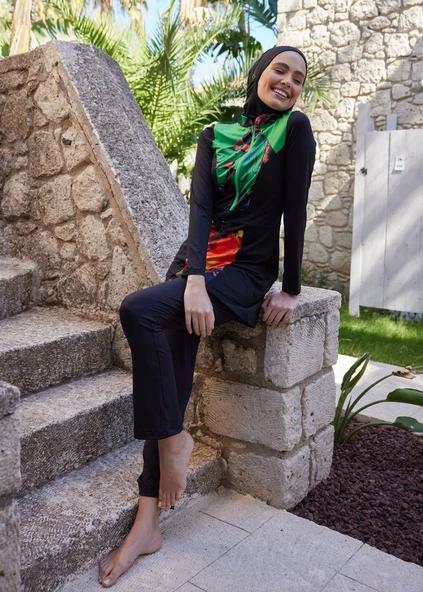 Tesettür Mayo Üstü -Yeşil Fit - Resim 4