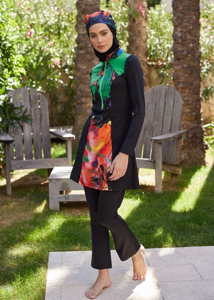 Tesettür Mayo Üstü -Yeşil Fit - Resim 2