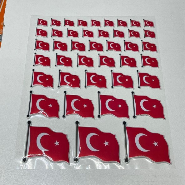 Sticker Seti Türk Bayrağı tbs