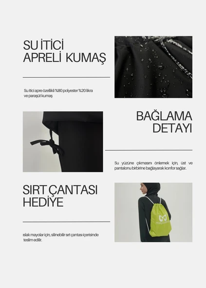 Tarz-ı Cool Tasarım Tesettür Mayo - 8