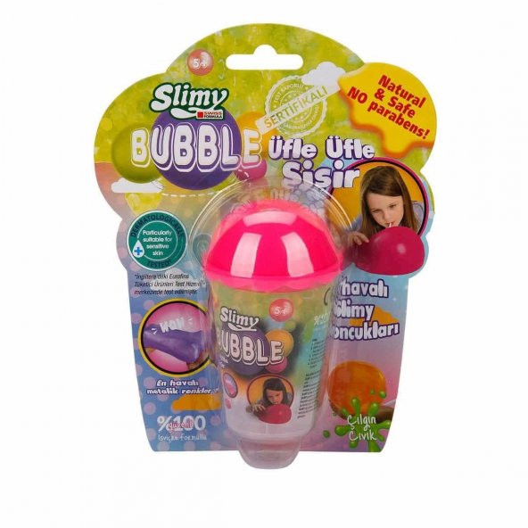 Slimy Bubble Slime 60 gr. - Pembe