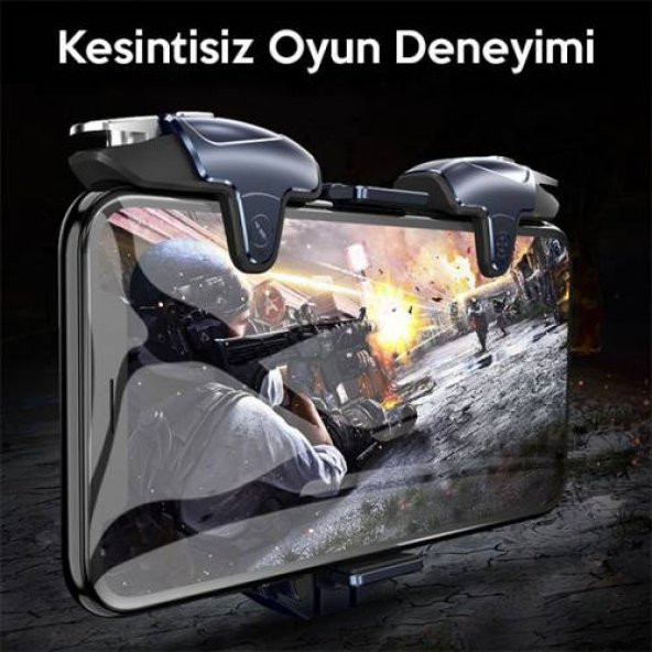 Coofbe Ayarlanabilir RGB Işıklı 400Mah Bataryalı Telefon Soğutucu Ayarlanabilir Joystick Tetik Gamepad - Resim 4