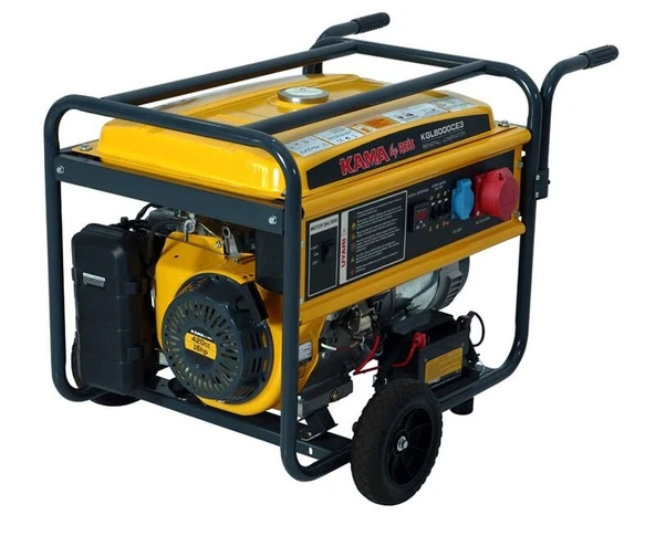 Kama By Reis KGL 8000 CE3 Benzinli Jeneratör (8,1 kVA) Marşlı ve İpli Trifaze - 1