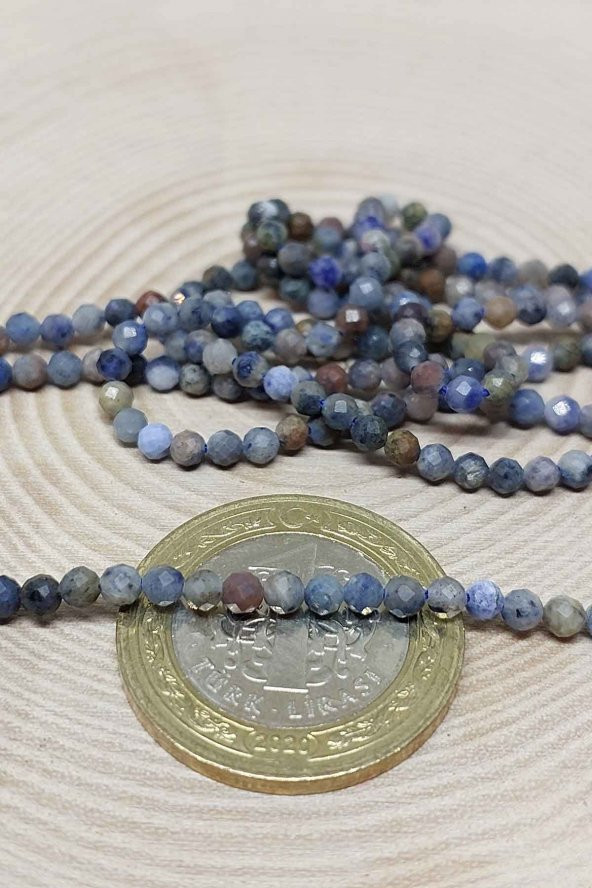 Sodalit Taşı Dizi 3mm - Resim 3