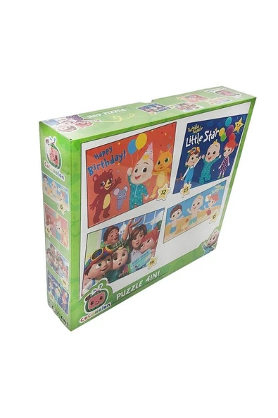 Cocomelon Kutulu Lisanlı 4 lü Puzzle/Yapboz - 5