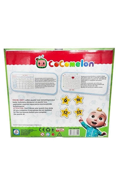 Cocomelon Kutulu Lisanlı 4 lü Puzzle/Yapboz - 3