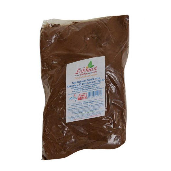 Türk Kahvesi Günlük Taze Çekilmiş 3.75 Orta Kavrum 1000 Gr Paket - 2