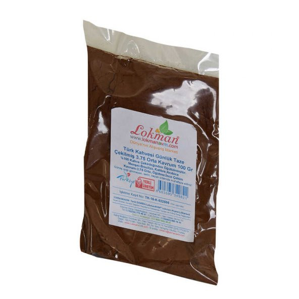 Türk Kahvesi Günlük Taze Çekilmiş 3.75 Orta Kavrum 100 Gr Paket - 3