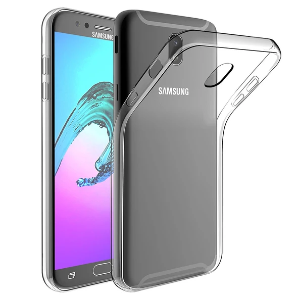 Samsung Galaxy J7 2017 Kılıf Soft Silikon Şeffaf Arka Kapak