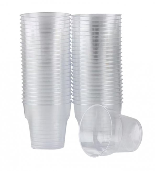 Hayal Sepeti Sert Plastik Kristal Mika Bardak 25adet