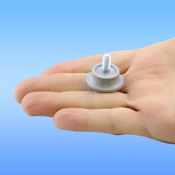 Bingo Rotil Ayak M6 Civatalı mm Gri Profil Yükseltme Ayağı 2.5 cm (10 ADET) - Resim 4