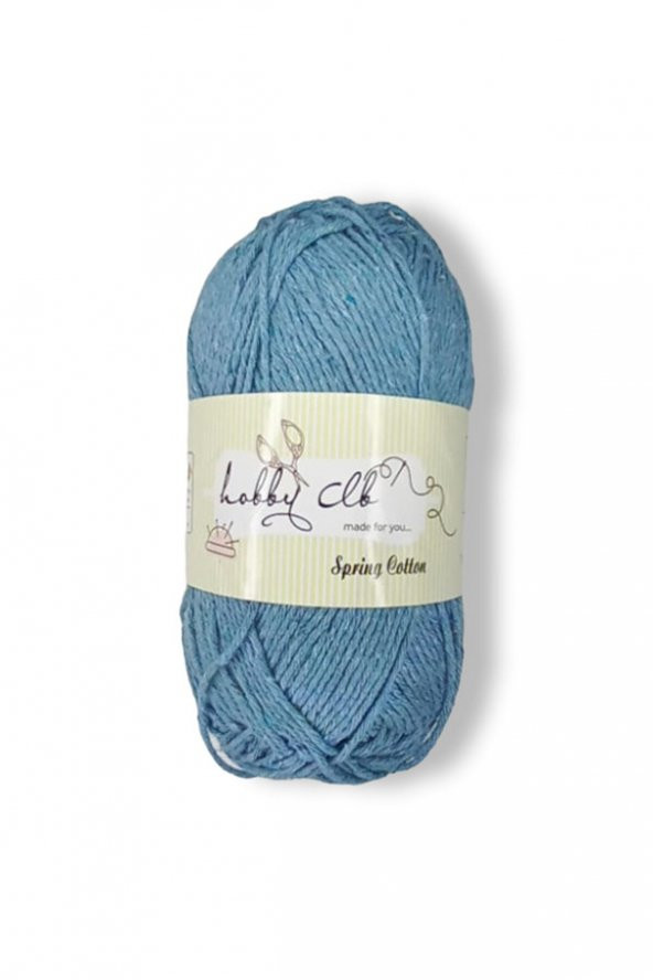 hobby club Premium Amigurumi İpi  100 Pamuk Punch (panç) İpi 5 Adet (500gr) Turkuaz - 1