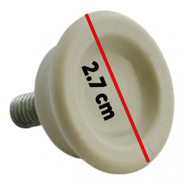 Bingo Rotil Ayak M6 Civatalı mm Krem Profil Yüksletme Ayağı 2.5 cm (10 ADET) - Resim 4