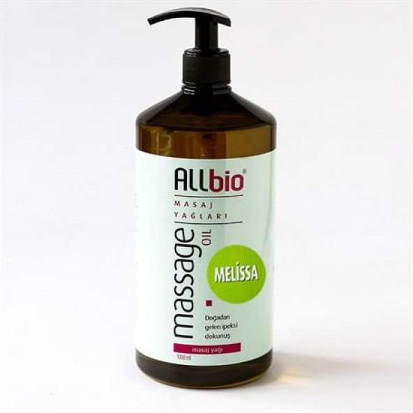 Allbio Masaj Yağı Melissa (1 litre)