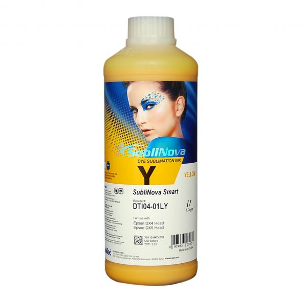 InkTec Sublinova Süblimasyon Mürekkep 1 Litre Sarı DTI04-01LY