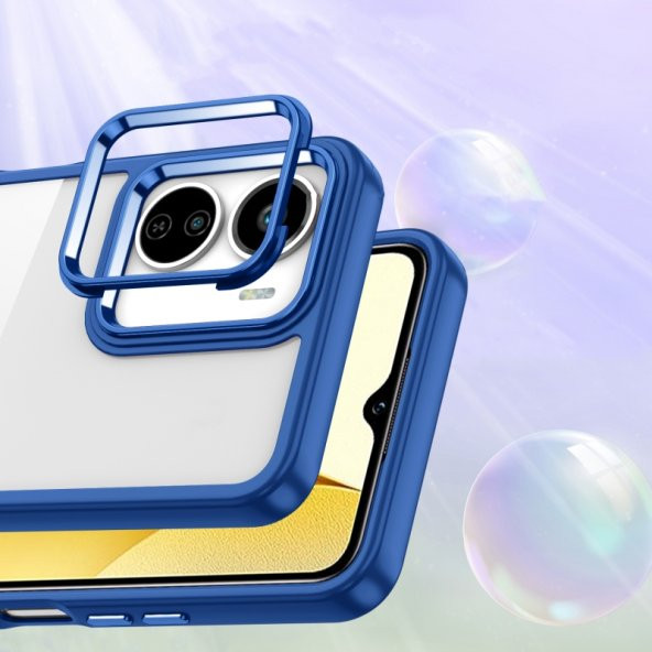 Fuchsia Vivo Y16 Kılıf Flora Kapak - 5