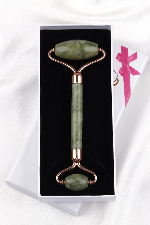 Yeşim Doğal Taş Masaj Taşı - Face Roller - 2