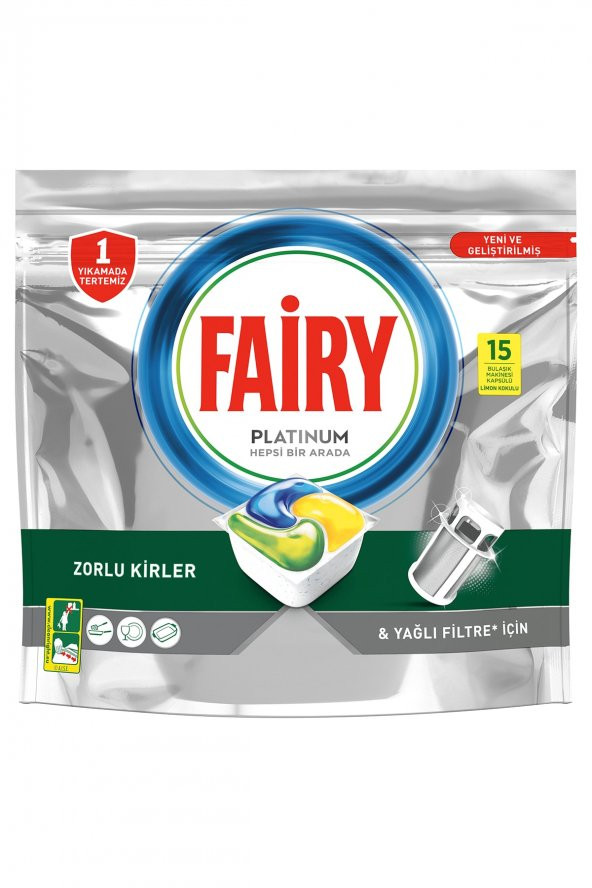 Fairy Platinum 15li Bulaşık Makinası Kapsül/tablet