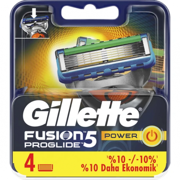 Gillette Fusion ProGlide Power 4'lü Yedek Tıraş Bıçağı