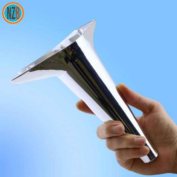 Mobilya Kanepe Sehpa Yatak Dolap TV Ünitesi Baza Koltuk Ayağı Krom Renk 20 cm Ayak - 5