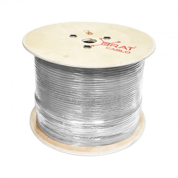 Erat Kablo EDC-600C7SFTPG-500 CAT7 Kablo S/FTP 23 AWG 600 MHz LS0H Gri 500m