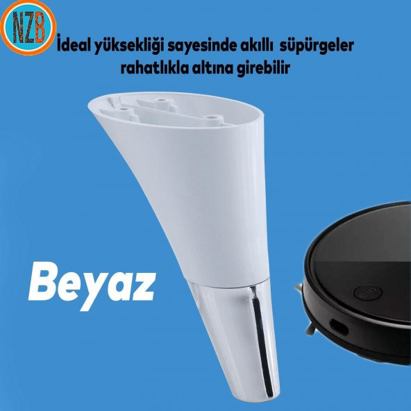 Mobilya Kanepe Yatak Sehpa TV Ünitesi Baza Koltuk Ayağı Beyaz Renk 12 cm Ayak - Resim 6