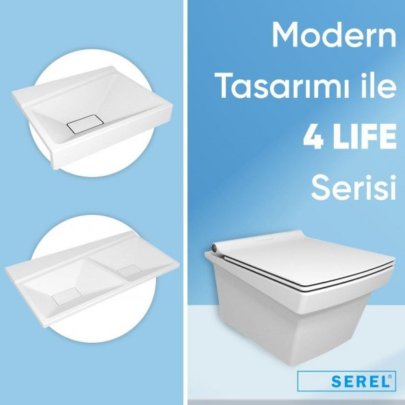 Serel 4life 53 Cm Asma Klozet - Kapak Hariç FL10ADS110H - 5