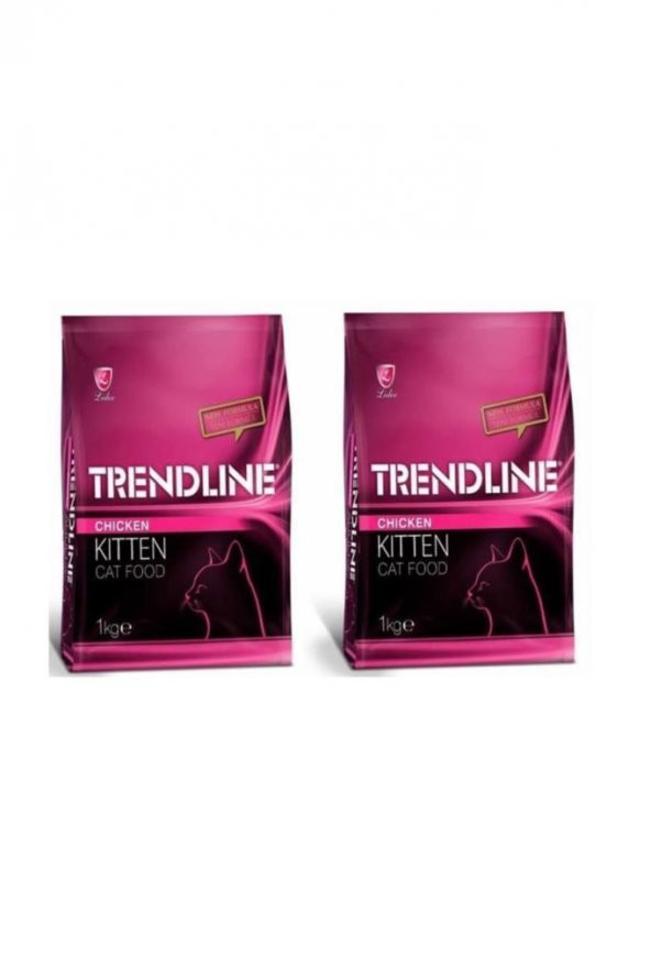 Trendline Kitten Tavuklu Yavru Kedi Maması 1 Kg x 2 Adet