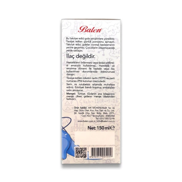 Balen Argı Boost Multivitamin Şurup 150 ml - Resim 4
