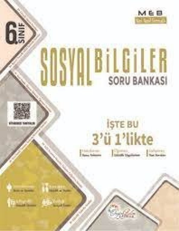 ÖZGÜNBİLİM YAYINLARI 6.SINIFSOSYAL BİLGİLER SORU BANKASI