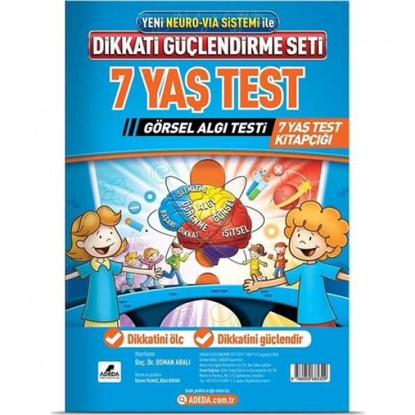 Adeda Dikkati Güçlendirme Seti Görsel Algı Test 7 Yaş