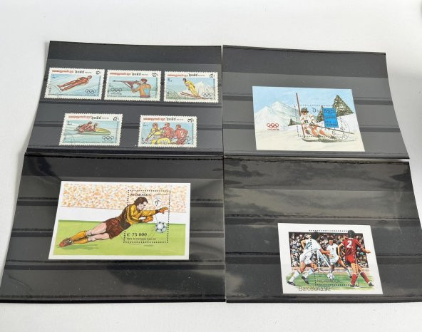 Olimpiyat ve Spor Temalı Posta Pulu Lotu 240 Adet B001 - Resim 5