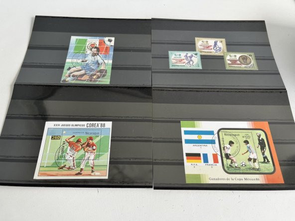 Olimpiyat ve Spor Temalı Posta Pulu Lotu 240 Adet B001 - Resim 6