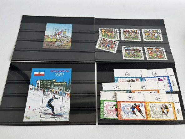 Olimpiyat ve Spor Temalı Posta Pulu Lotu 240 Adet B001 - Resim 11