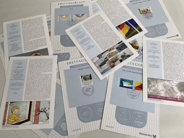 Almanya 2000ler Posta Pulu İlk Gün Kartı Lotu 85 Adet - Resim 2