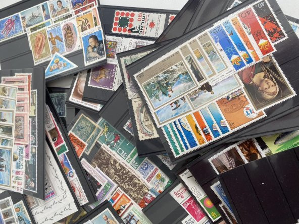 Yabancı Posta Pulu Lotu 840 Adet B002 - 4