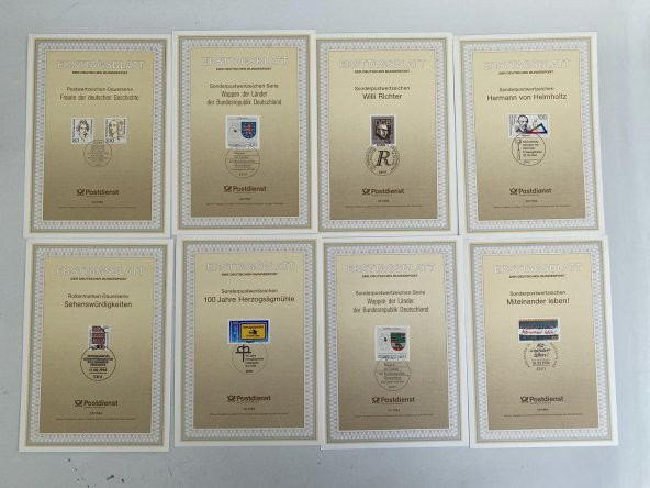 Almanya 1990lar Posta Pulu İlk Gün Kartı Lotu 105 Adet - 12