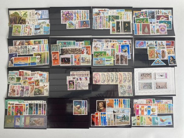 Yabancı Posta Pulu Lotu 840 Adet B002 - 8