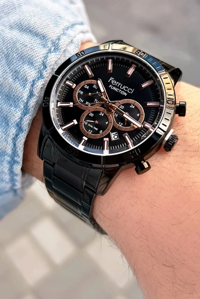 Ferrucci Function FCF.13300FM.04 Multi-Fonksiyon Erkek Kol Saati