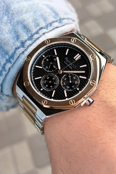 Ferrucci Function FCF.12715FM.02 Multi-Fonksiyon Erkek Kol Saati - Resim 2