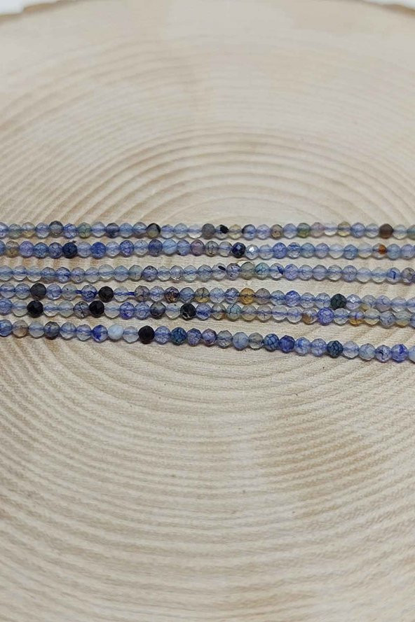 Akik Taşı Dizi 2mm (36265) - Resim 3