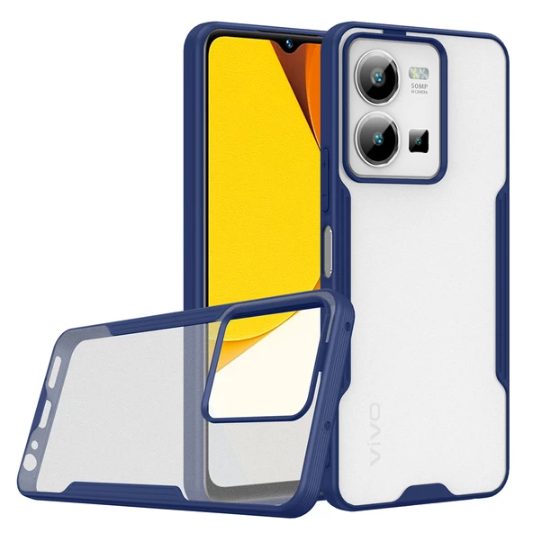 Vivo Y35 Kılıf Zore Parfe Kenarları Pastel Renk Silikon Kılıf - Resim 2