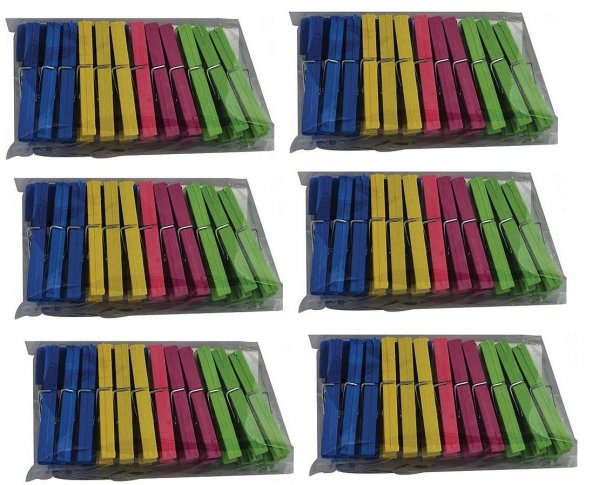 Emr çamaşır mandalı - plastik mandal 24X6=144 lü
